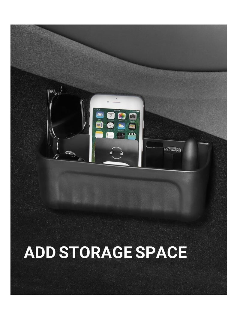 Generic Center Console Organizer for Tesla Model Y Model 3 Model S Model X, Tesla Accessories, Silicone Storage Box for Glasses, Key, Card Case, Phone, Tesla Interior Accessories, Black - Image 2