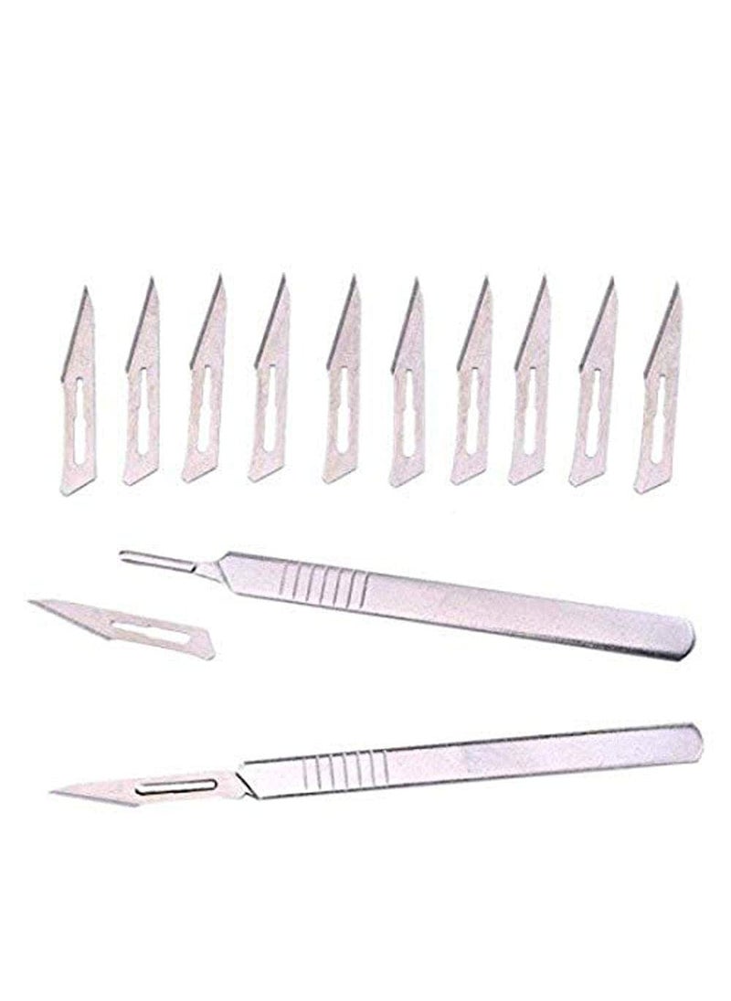 DIY Crafts DIY Crafts CTDIYHI21826 2 Set Stainless PCB Repair Handle Scalpel Carbon Steel DIY Cutting Tools for DIY Crafts Works  - Image 1