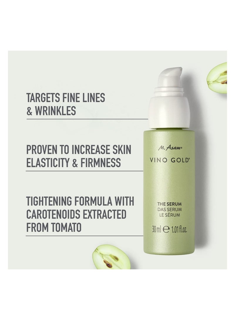 أم. أسام VINO GOLD Face Serum - reduces lines & wrinkles, increases elasticity & firmness of the skin, face moisturizer with carotenoids from tomato, anti-aging, vegan facial care, 1.01 Fl Oz - Image 2