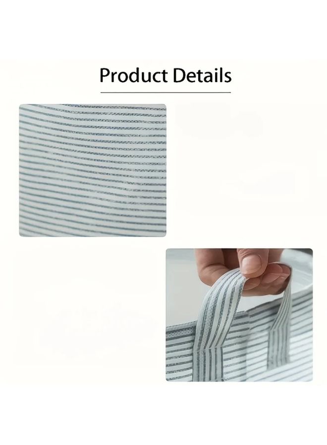 Green Foldable Laundry Basket Clothes Hamper Bathroom Storage Box Toy Organizer - Image 3