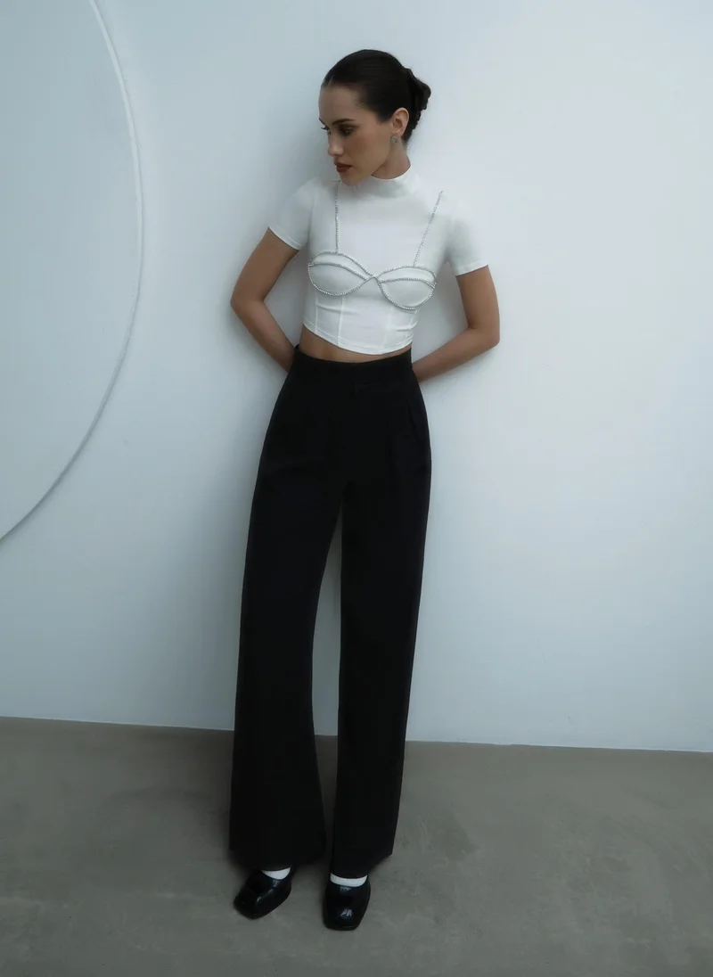 Lichi Corset top with rhinestone bustier