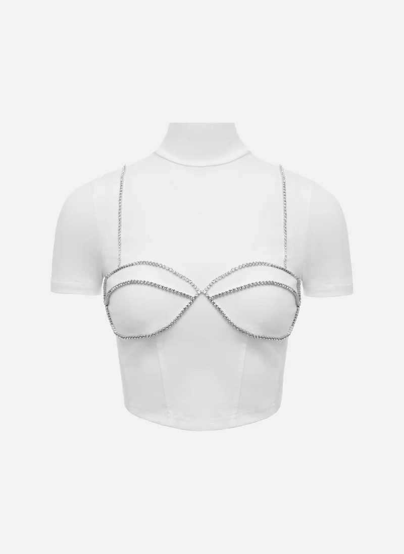 ليتشي توب مع تمثال نصفي من حجر الراين