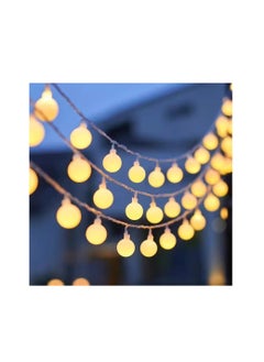 LED غير لامع صغير جولة الكرة سلسلة ضوء في الهواء الطلق خيمة التخييم جو سلسلة كوة العريشة زخرفة لمبة الكرة الصغيرة ، [10 أمتار 80 أضواء USB جهاز تحكم عن بعد 8 وضع] و [20 مترا 200 مصباح إضافي 8 أوضاع] طولان ومصابيح للاختيار