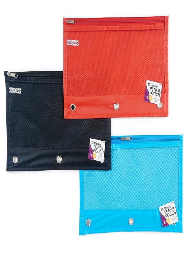 Charles Leonard Pencil Pouch, Assorted Colors, Set of 24 - Image 1