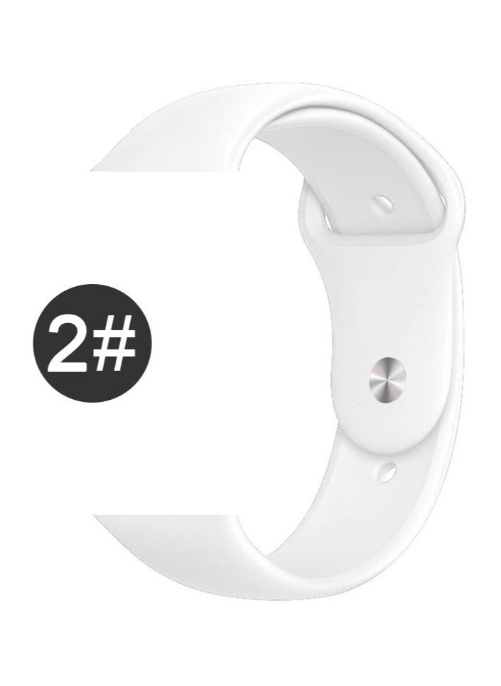 ELTRAZONE "Enhance Your Apple Watch Series 6/5/4/3/2/1/SE with a Soft Silicone Fitness Replacement Wristband Strap - Compatible with 42-44mm Models"  - Image 1