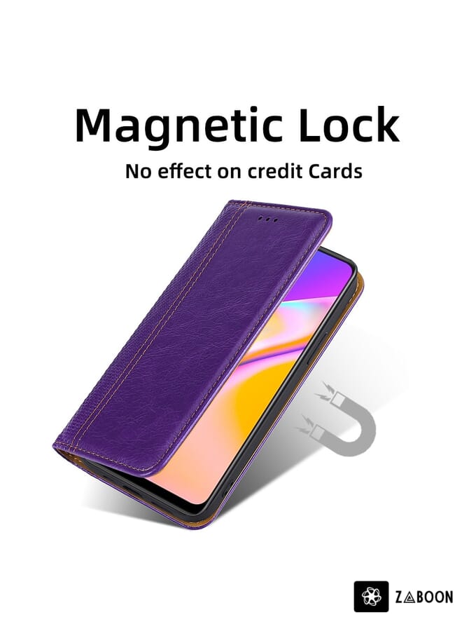 Zaboon Protective Case For Honor Play 4T Skin Feel Crocodile Texture Magnetic Clasp PU Leather - Image 4