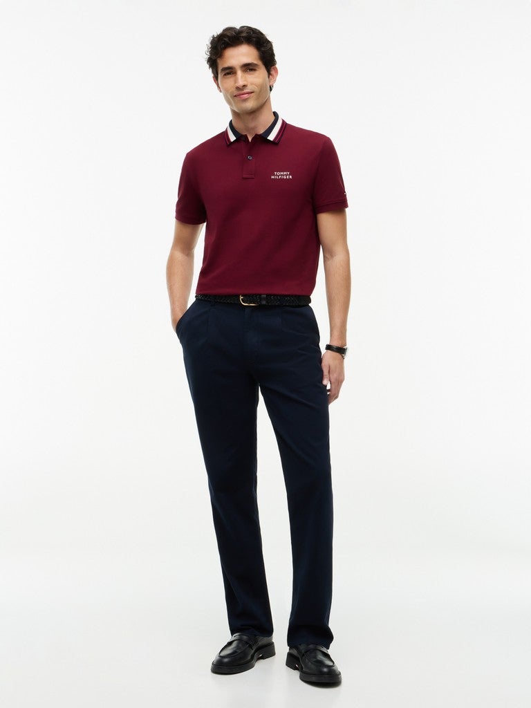 TOMMY HILFIGER Regular Fit Tipped Collar Polo Shirt - Image 4