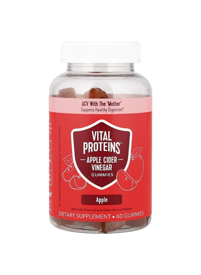 Vital Proteins Vital Proteins, Apple Cider Vinegar Gummies, Apple, 60 Gummies  - Image 1