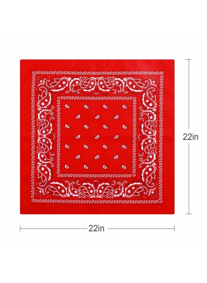 E-accexpert 16pcs Bandanas Multi-Purpose Party Outdoor Favor Scarf Headband Handkerchiefs for Unisex Women Men Boy Girls, Color1 - Image 3