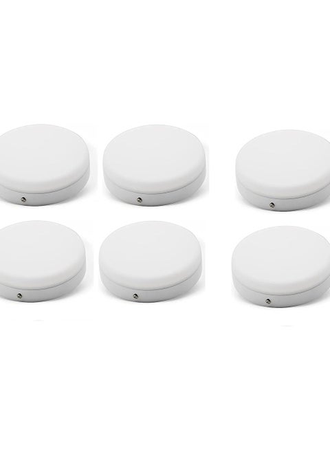 6 circular spotlights, 45 watts, with a lantern outside the ceiling, with strong lighting, suitable for home and office, white lighting