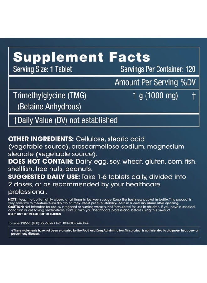 ProHealth TMG Pro 1000mg 120tabs - Image 3