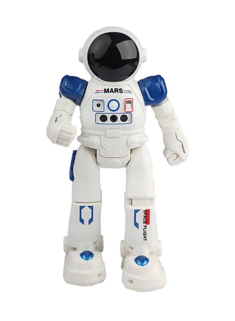 Blue Spaceman Kids Robot, Smart Gesture Sensor And Rechargeable Robot Toy For Kids, Can Walk, Slide, Turn, Sing, Dance, Talk And Teach Science  - Image 1