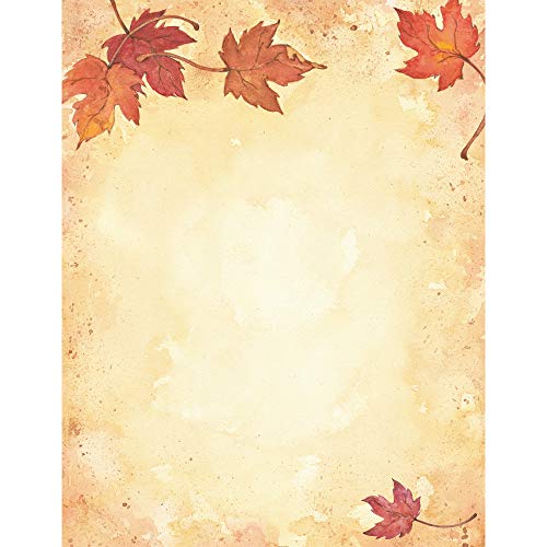 Great Papers! Fall Leaves Letterhead, Imprintable Stationery, 80 Sheets, 8.5" x 11" (2014075) - Image 1