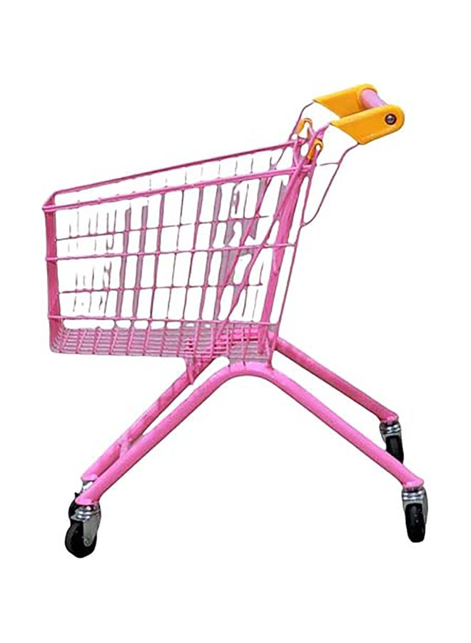 AL BADER Shopping Cart Iron For Kids Children's Toy Supermarket Handcart Mini Shopping Cart Toy Shopping Cart With Sturdy Metal Frame Toddler Shopping Cart Pretend Play Shopping Cart Pink - Image 2