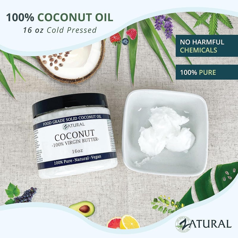 Zatural 100% Virgin Coconut Butter - Image 3