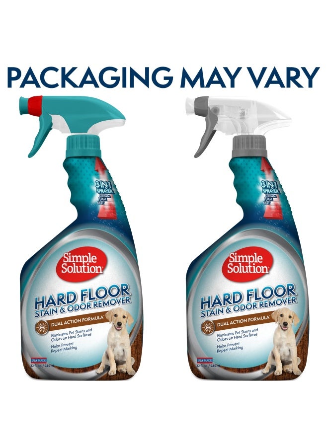 Simple Solution Hard Floor Extreme Pet Stain and Odor Eliminator Spray Dog and Cat Enzyme Cleaner ProBacteria Cleaning Power Strong Urine Pee and Poop Smell Remover for Hardwood Floors 32 oz - Image 3