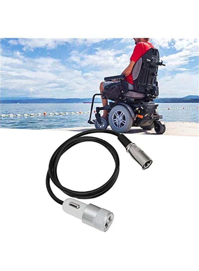 Dual Port Scooter USB Charger, 1 for 2 USB Mobility Scooter Fast Phone USB Charger, for Power Chairs, Mobility Scooters, Electric Wheelchair, E-Bike, Phone Power Accessory - Image 4