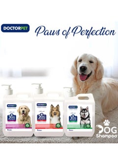 DOCTERPET Doctor Pet Dog Shampoo Omega-3 5 Liters – Moisturizing, Hypo-Allerginic, Gentle Formula for Soft, Healthy Coat & Skin  - Image 3