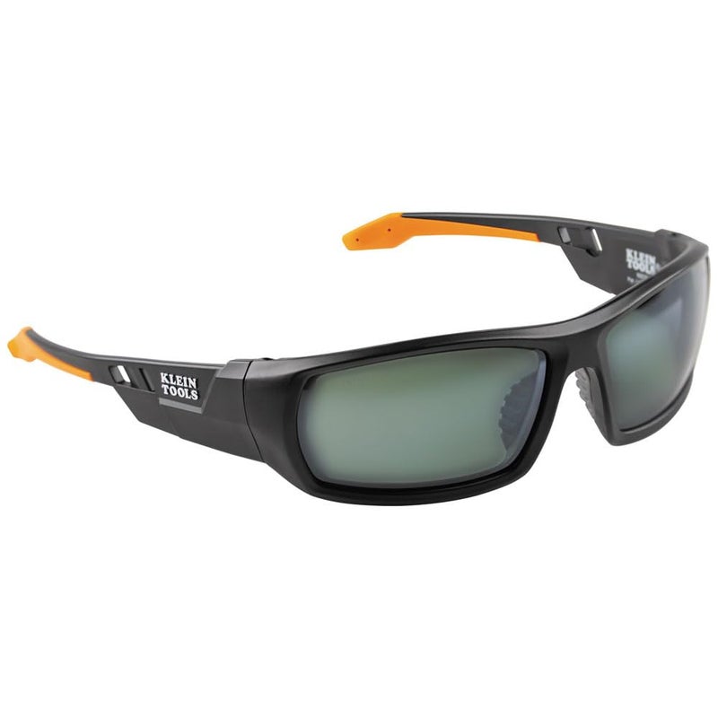Klein Tools 60539 Safety Glasses Professional PPE Protective Eyewear Full Frame Scratch Resistant and AntiFog Polarized Lens