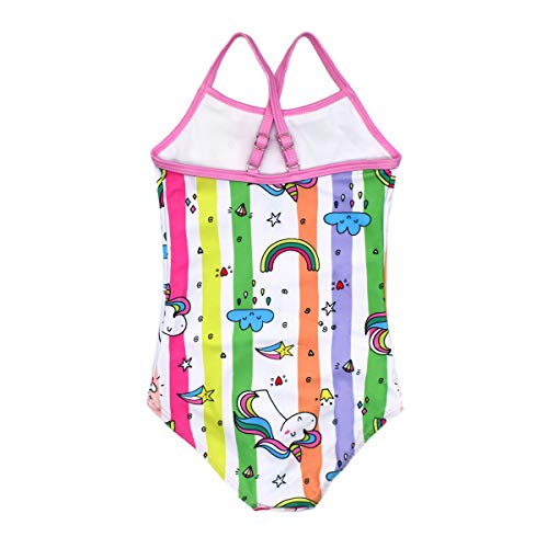 HONISEN Big Girls One Pieces Swimsuit Cute Swimwear Bathing Suits Unicorn 7T - Image 2
