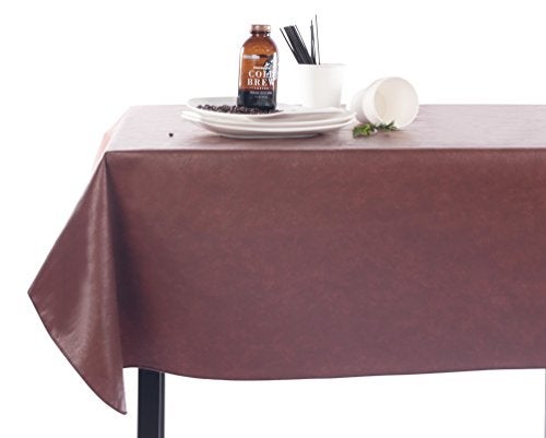 Yourtablecloth Heavy Duty Vinyl Rectangle or Square Tablecloth – 6 Gauge Heavy Duty Tablecloth – Flannel Backed – Wipeable Tablecloth with Vivid Colors & Many Sizes 52 x 90 White - Image 3
