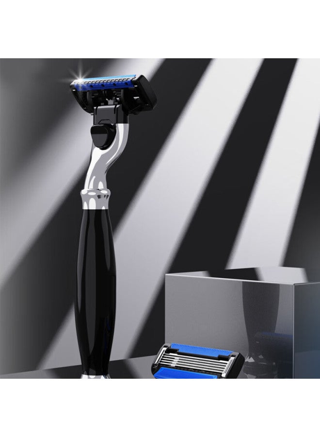Apache Manual Razor Shaving Razor Five-layer Blades Men's Portable Traditional Razor Imported From Usa
