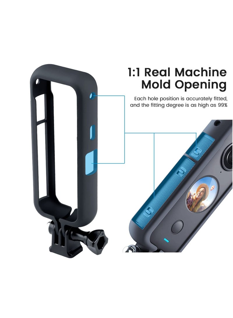 Protective Case Cage Frame Housing Case Action Camera Mount Accessories  Universal 1/4 Thread Base adapter Compatible with insta360 ONE X2 Action Camera  - Image 5