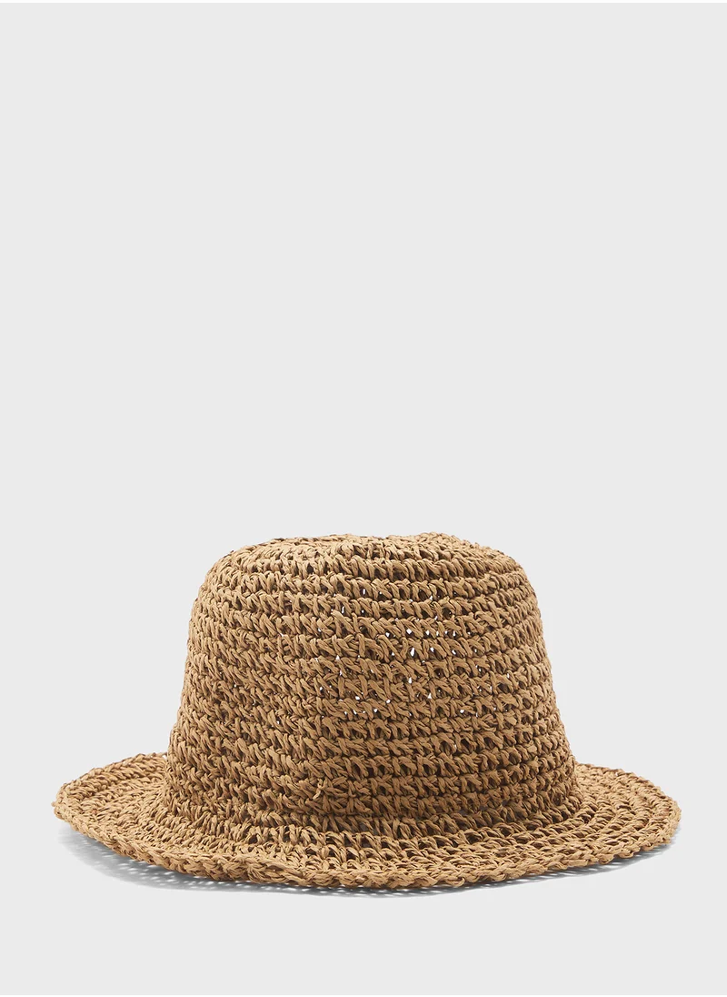 Seventy Five Straw Bucket Hat