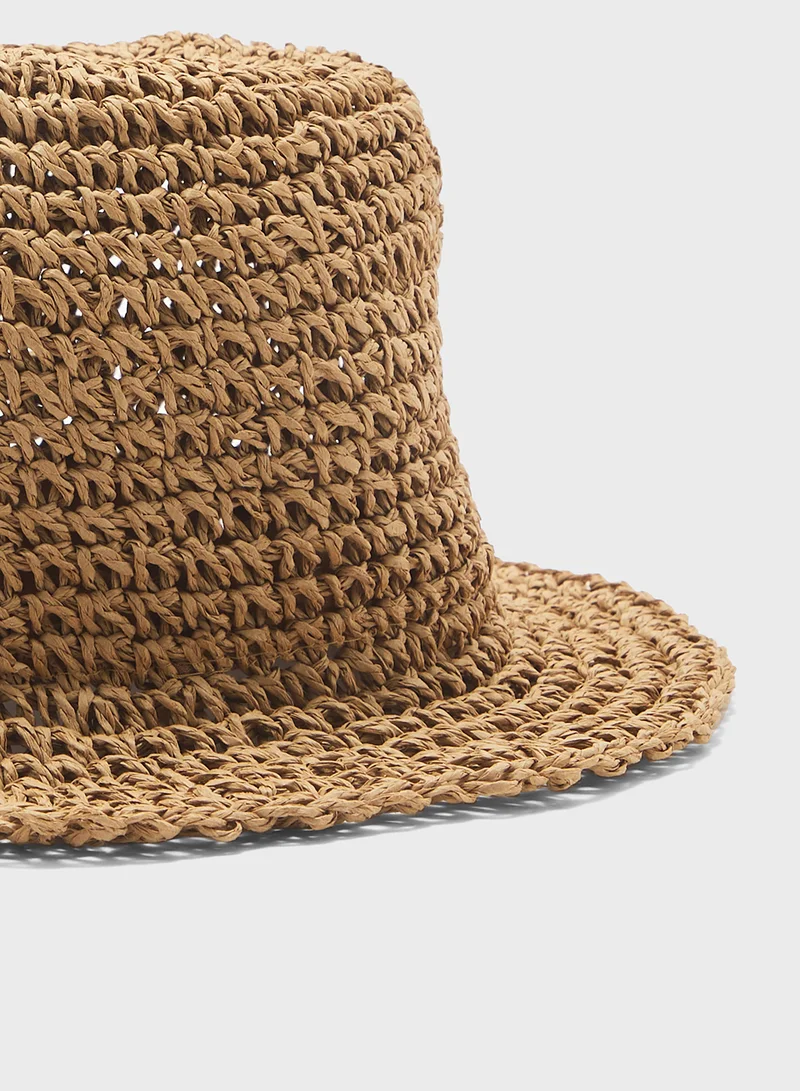 Seventy Five Straw Bucket Hat