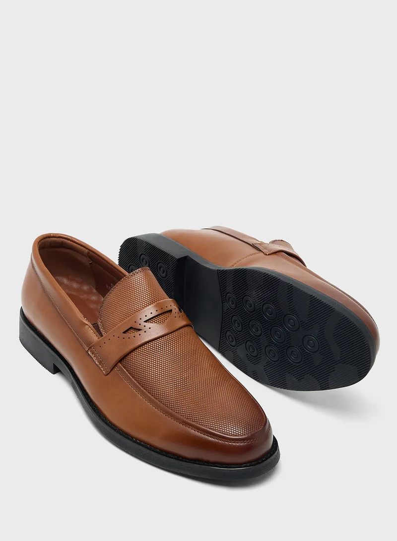 Robert Wood Textured Formal Slip Ons