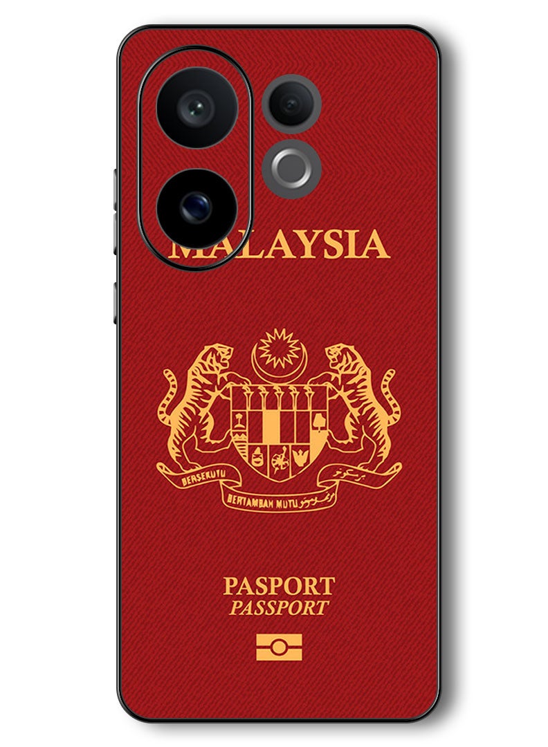 Theodor Case Compatible with Vivo V60 6.77 Inch Protection Shockproof Bumper Cover Malaysia Passport - Image 1