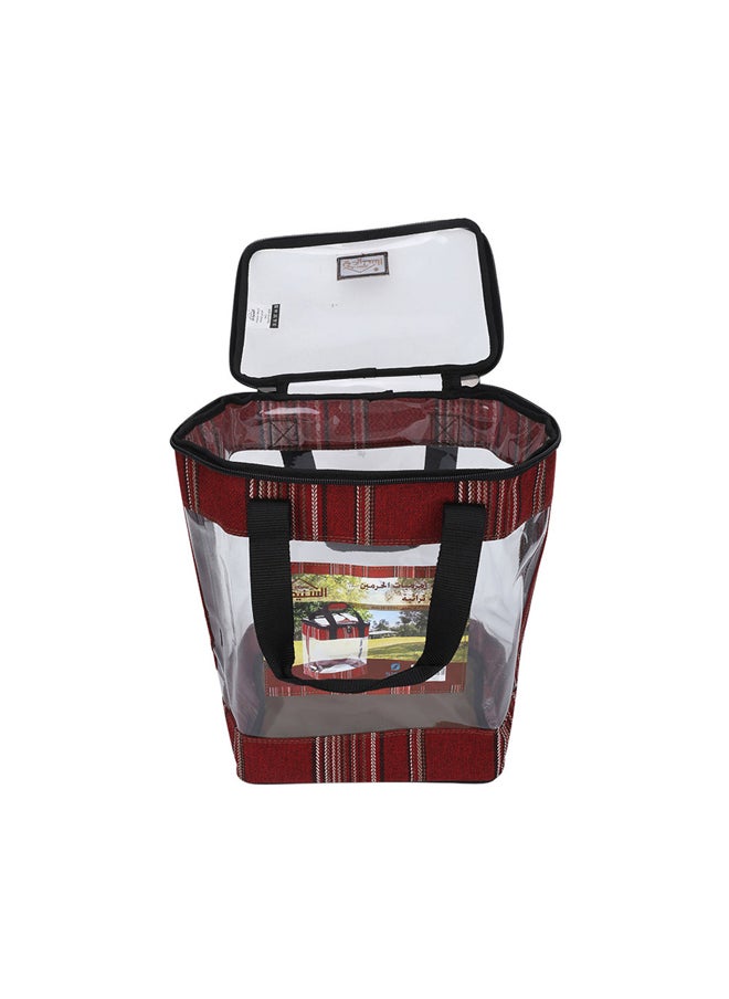 AL SANIDI - Al-Haramain Thermos Bag for Picnics and trips, Camping thermos bag, Red, 31x23x39Cm - Image 1