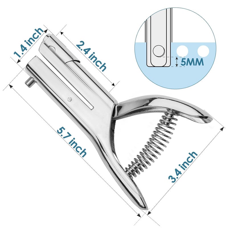 MROCO Hole Punch 1/4" Puncher, Handheld Single Hole Puncher for Crafts and Paper, Heavy Duty Punch for Paper Cards Plastic Cardboard - Image 5
