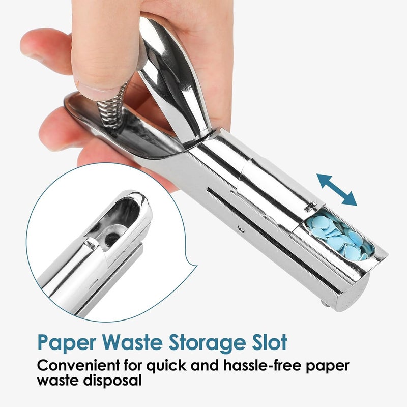 MROCO Hole Punch 1/4" Puncher, Handheld Single Hole Puncher for Crafts and Paper, Heavy Duty Punch for Paper Cards Plastic Cardboard - Image 4