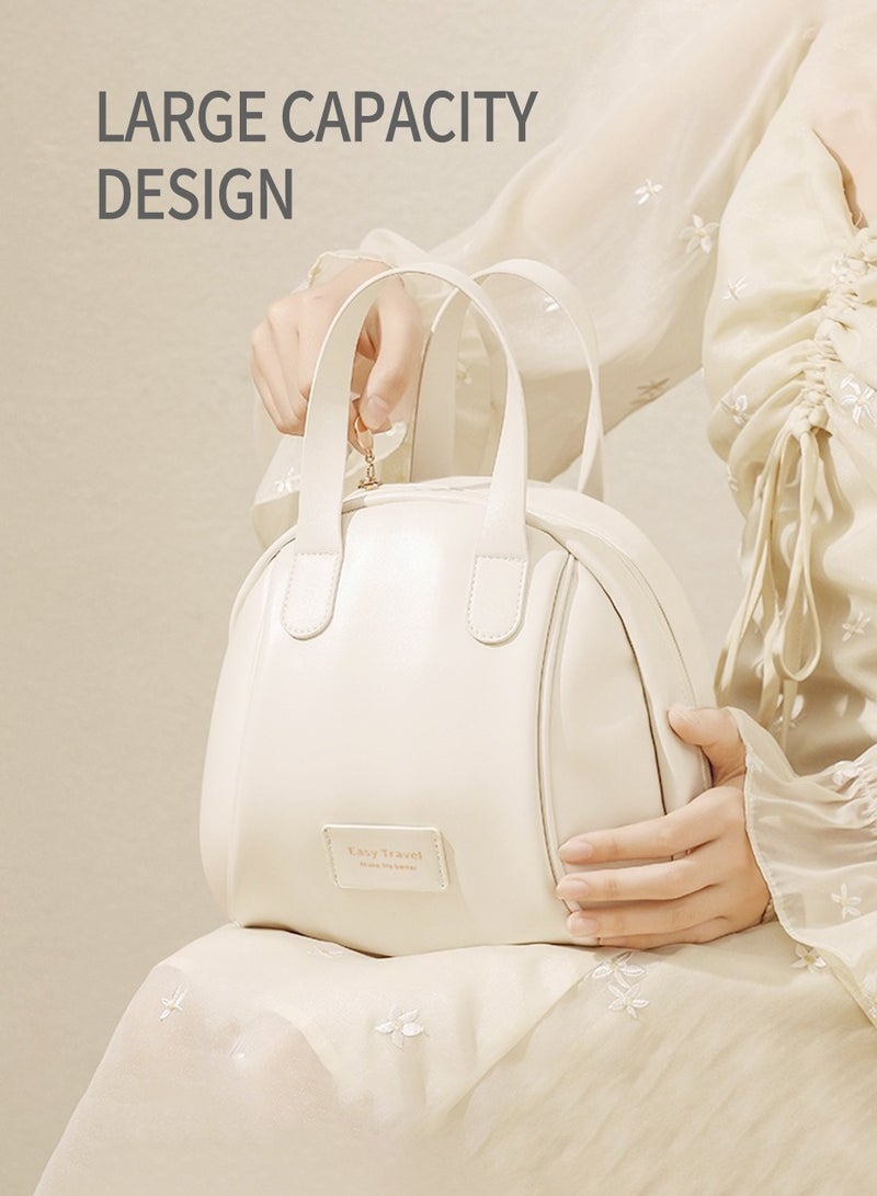 BEIRUI Waterproof cosmetic bag travel organizer, shell shape fashion bag, handbag, can be assembled with accessories, shampoo, etc., large capacity - Image 4