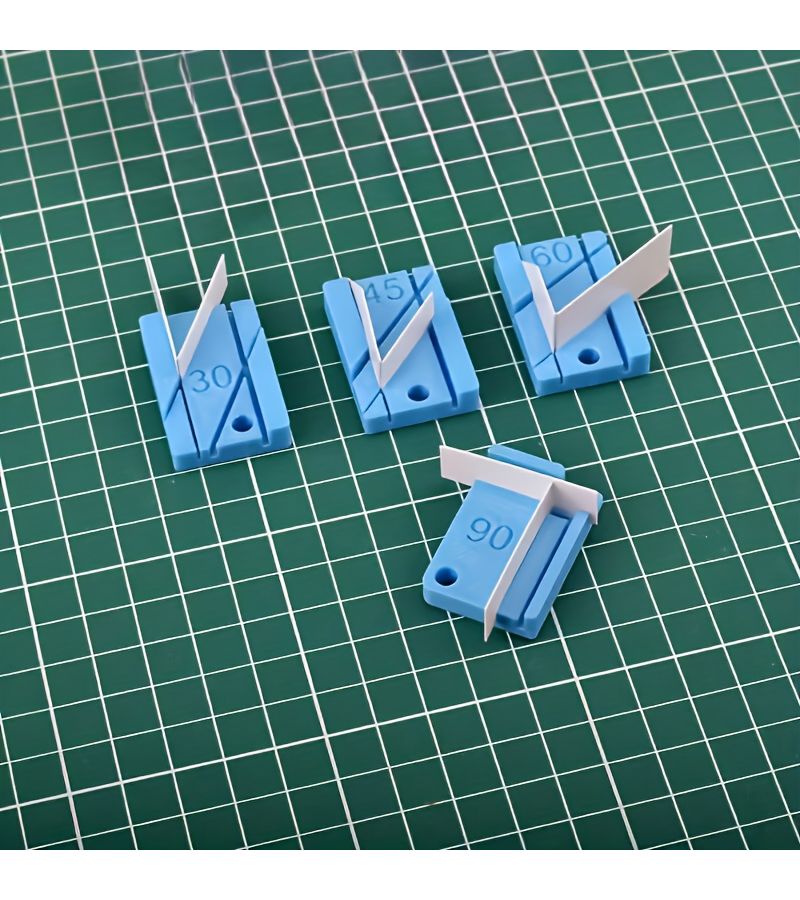 Plastic Angle Helper Tool Set of 4 For 30 45 60 And 90 Degrees Model Making - Image 1