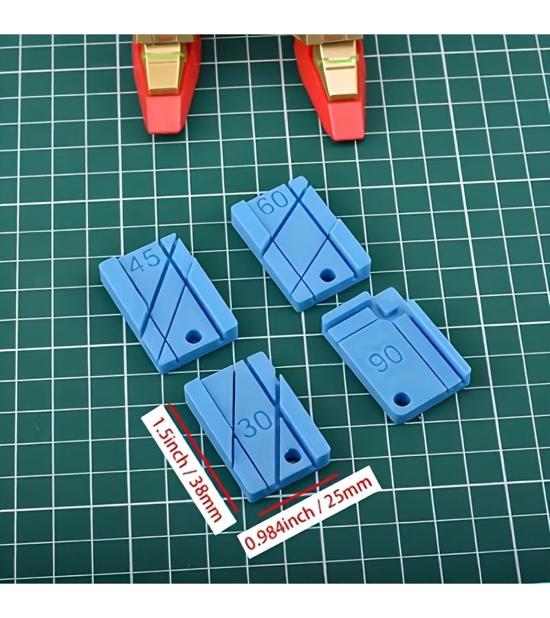 Plastic Angle Helper Tool Set of 4 For 30 45 60 And 90 Degrees Model Making - Image 2
