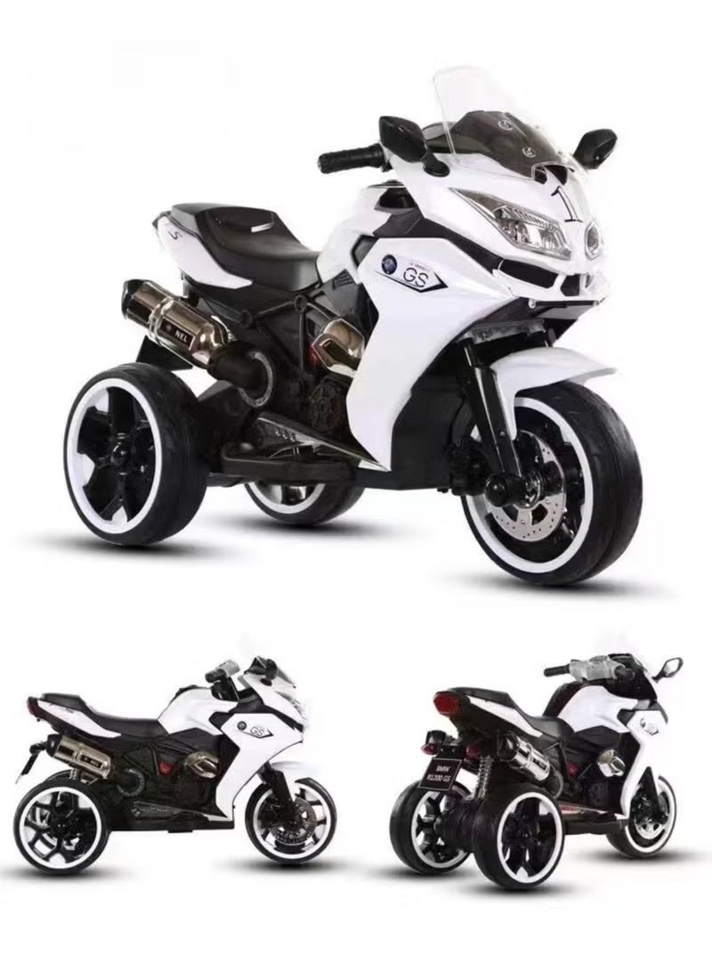 VLRA Electric Ride-On Motorcycle for Kids | 3-Wheel Design, LED Lights, Music & High-Capacity Battery | Safe Outdoor Toy Gift - Image 3