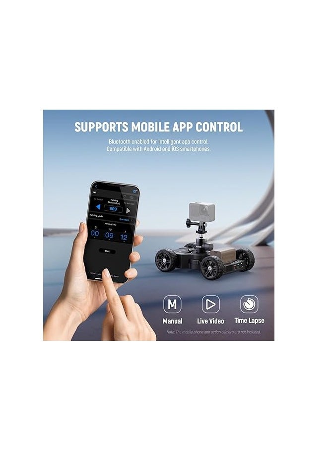 Neewer DL400 Upgraded Motorized Camera Slider Dolly with App Control, Ultra Quiet Powerful Dual Motor Drive, 5H Runtime, Compatible with GoPro iPhone Android Samsung Smartphone DSLR Camera Camcorder