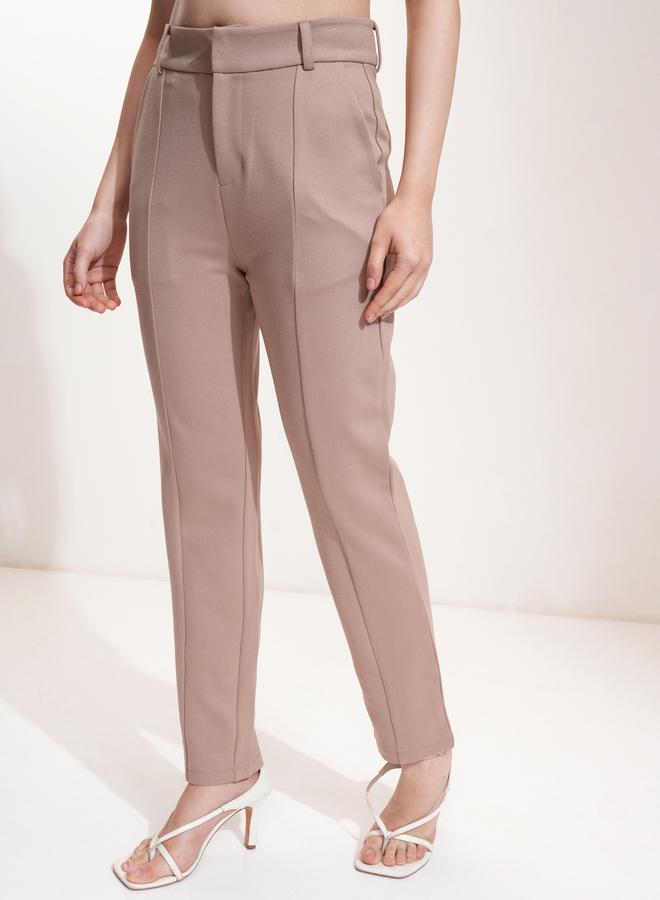 Tokyo Talkies Mid Rise Tapered Fit Trousers - Image 4