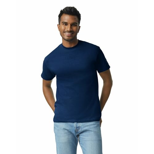 Gildan Adult Ultra Cotton T-Shirt, Style G2000, Multipack, Navy (2-Pack), 3X-Large - Image 2