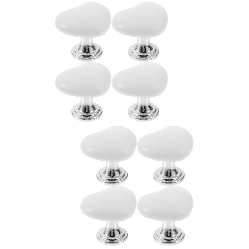8 pcs Toilet Button Top Handles Heart Toilet Flush Button Assistant Tools for Bathroom - Image 1