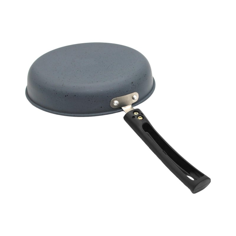 LAZYwindow Nonstick Tadka/Fry Pan and Kadhai Combo Pack (Black and Base Grey) - Image 2