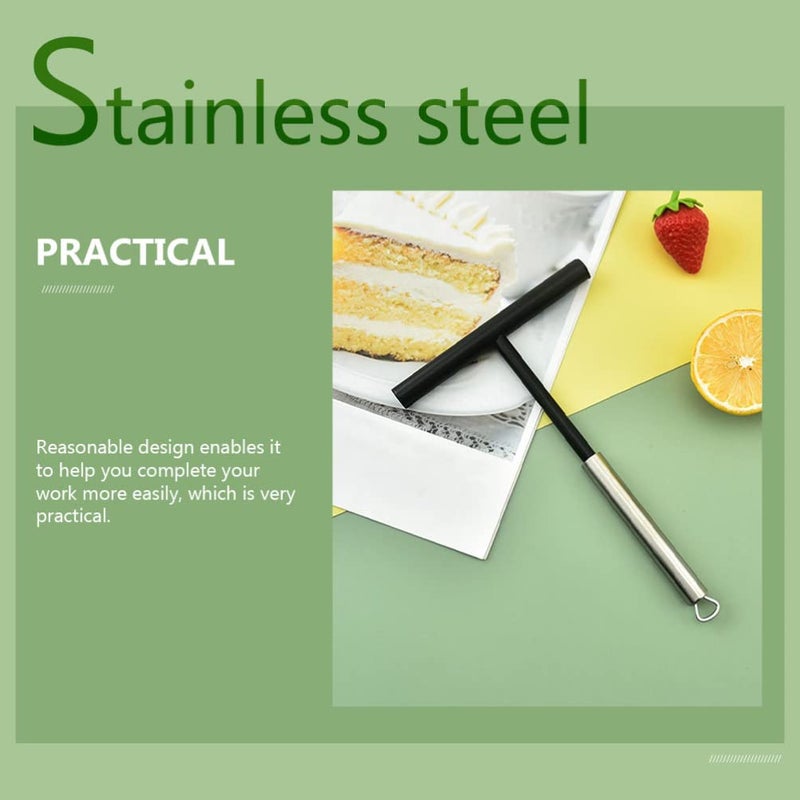 DOITOOL Crepe Spreader and Spatula Set  2Pcs Stainless Steel Crepe Spreader Tool T Shape Crepe Maker Spreading Tool for Bakery - Image 4