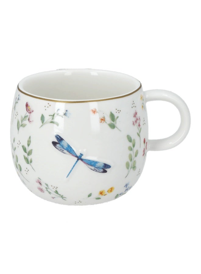Easy Life Fancy Garden 3D Dragonfly Printed Mug Multicolor 400ml - Image 1