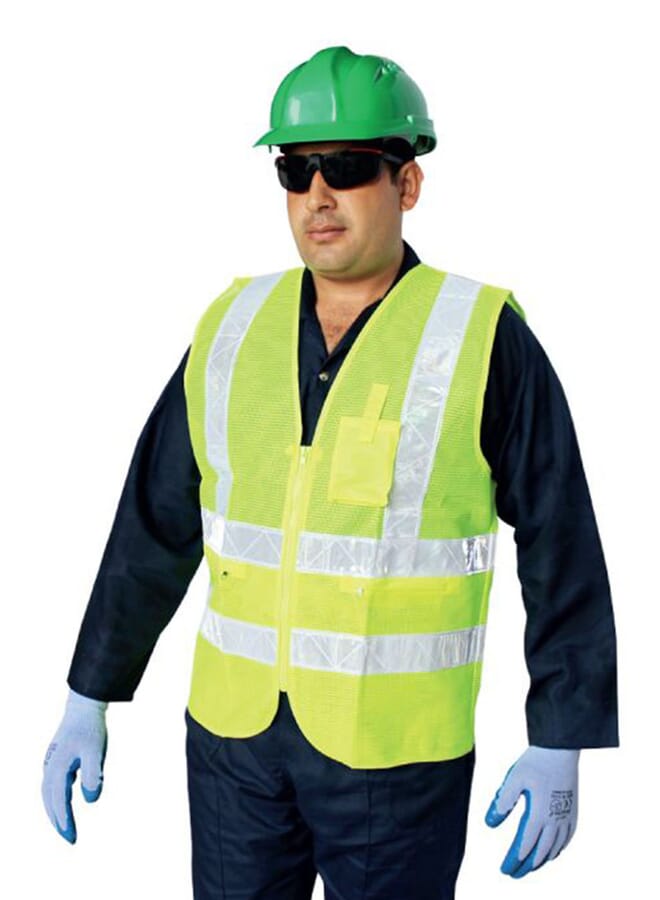 Reflective Safety Vest Green Medium