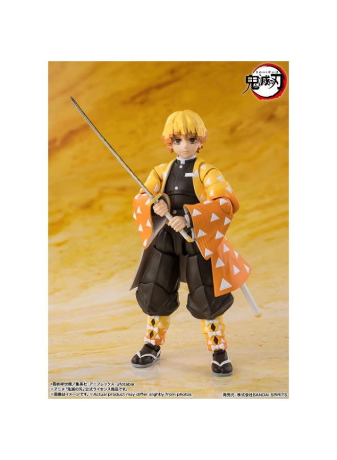BANDAI TAMASHII S.H.Figuarts Zenitsu Agatsuma "Demon Slayer: Kimetsu no Yaiba" Action Figure - Image 4