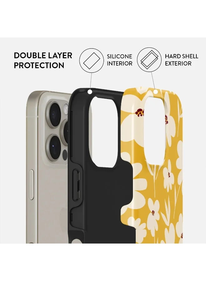 BURGA iPhone 16 Pro Max Case, 2 Piece Hard Shell + TPU Interior, Shock Absorption, All Port Accessible, Raised Bezel For Screen & Camera Protection, Never Fading HQ Print,Sunday Market