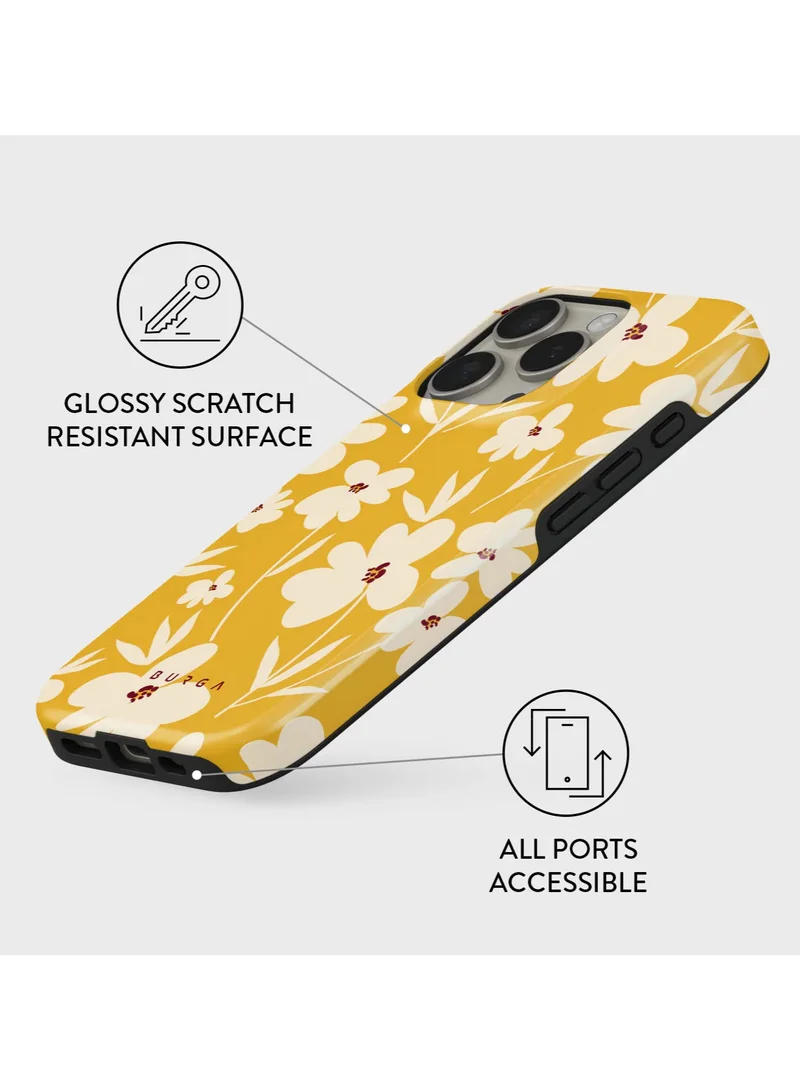 BURGA iPhone 16 Pro Max Case, 2 Piece Hard Shell + TPU Interior, Shock Absorption, All Port Accessible, Raised Bezel For Screen & Camera Protection, Never Fading HQ Print,Sunday Market