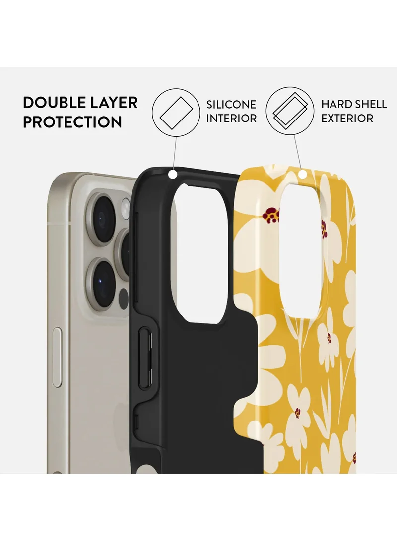 BURGA iPhone 16 Pro Max Case, 2 Piece Hard Shell + TPU Interior, Shock Absorption, All Port Accessible, Raised Bezel For Screen & Camera Protection, Never Fading HQ Print,Sunday Market
